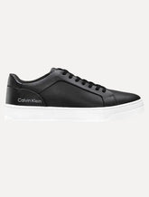 Tênis Calvin Klein Masculino Couro Casual Confort Preto