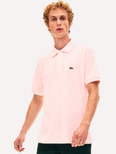 Polo Lacoste Masculina L.12.12 Rosa Claro