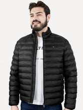 Jaqueta Tommy Hilfiger Core Packable Recycled Preto