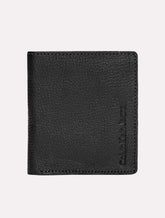 Carteira Calvin Klein Jeans Porta Cartão Couro Vertical Logo Floater Preta