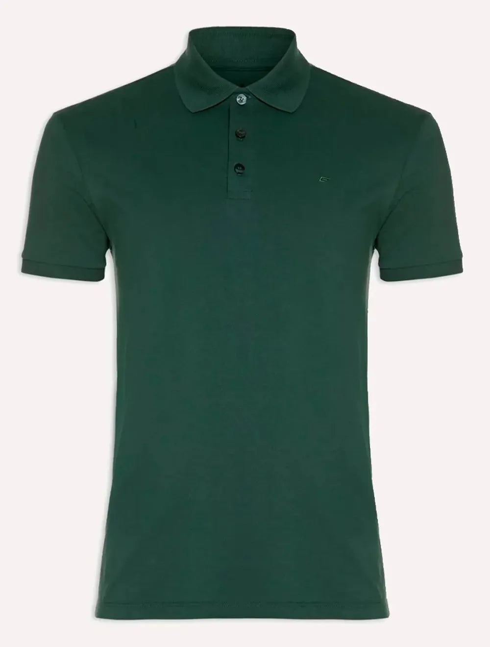 Polo Ellus Masculina Piquet Classic Easa Melange Verde Escuro
