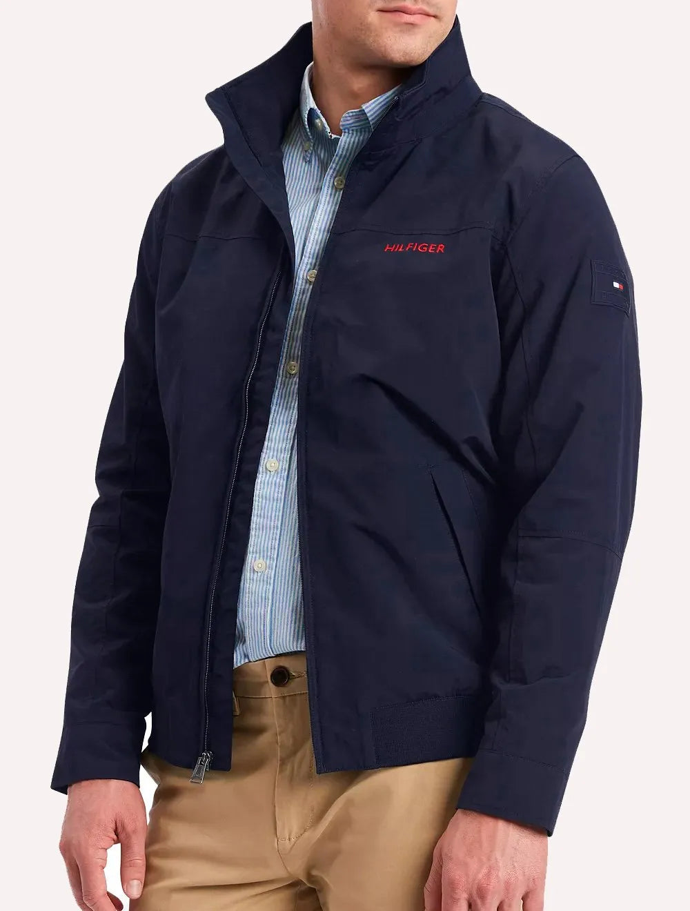 Jaqueta Tommy Hilfiger Masculina Sustainable Regatta Jacket Azul Marinho