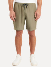 Bermuda Aramis Masculina Relax Cargo Color Verde Militar