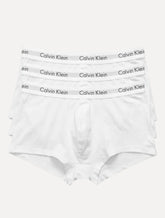 Cuecas Calvin Klein Low Rise Trunk Print Brancas Pack 3UN