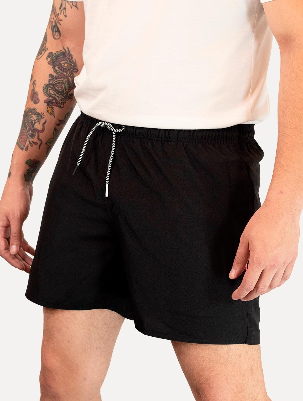 Short Reserva Masculino D'Água Beachwear Liso Basico Lateral Preto
