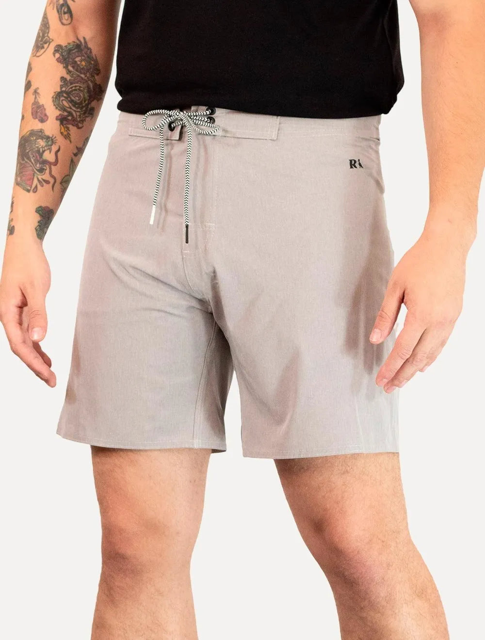 Bermuda Reserva Masculina Beachwear Tecno Cinza Mescla