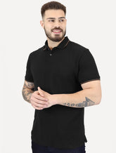 Polo Aramis Masculina Regular Piquet 4 Frisos Brown Preta