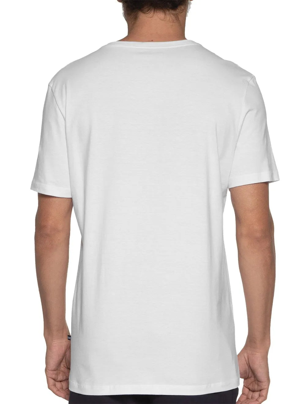 Camiseta Nautica Masculina N Logo Underline Branca