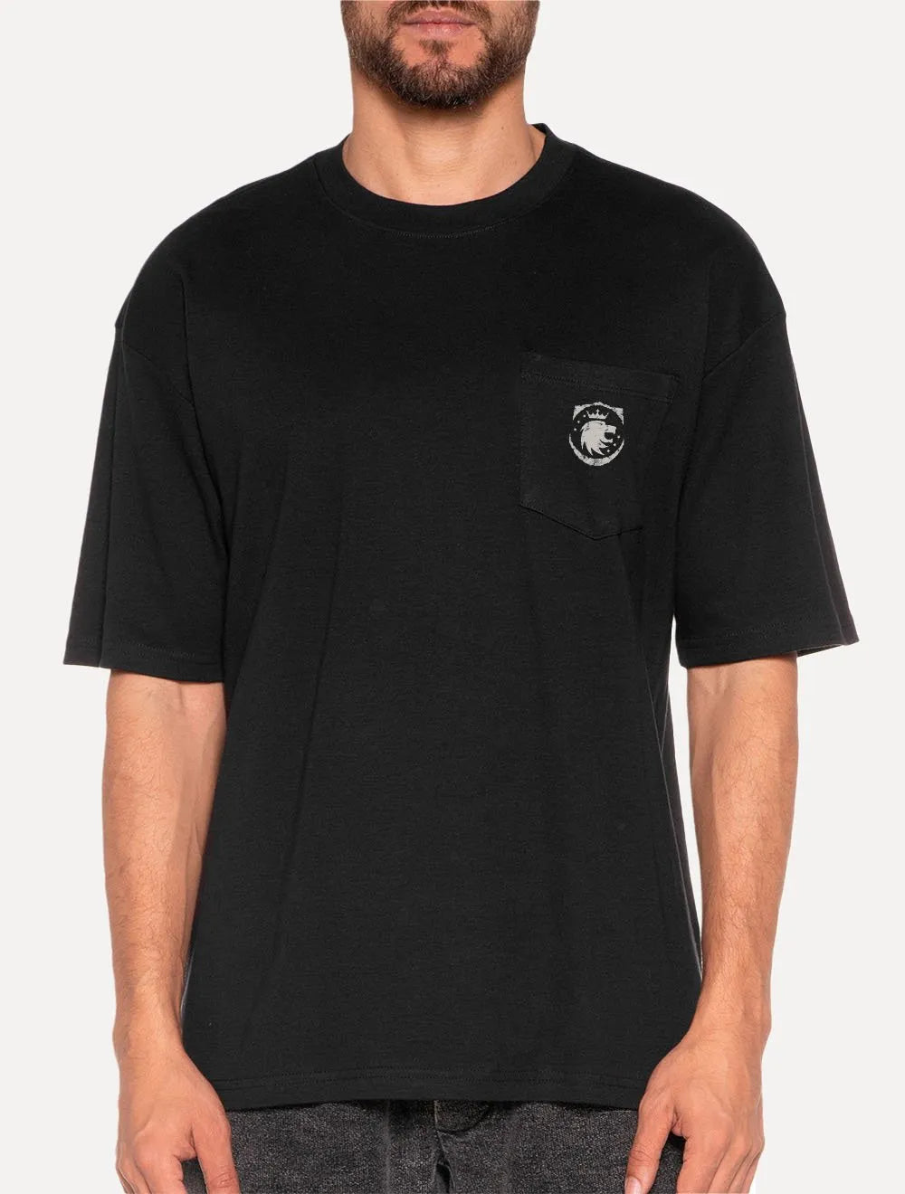 Camiseta Von der Volke Masculina Origineel Pocket Army Flame Preta