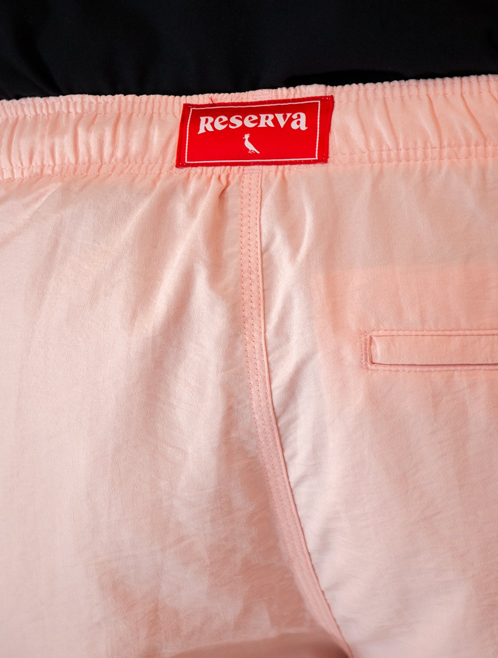 Short Reserva D'Água Beachwear Liso Premium Rosa Lotus