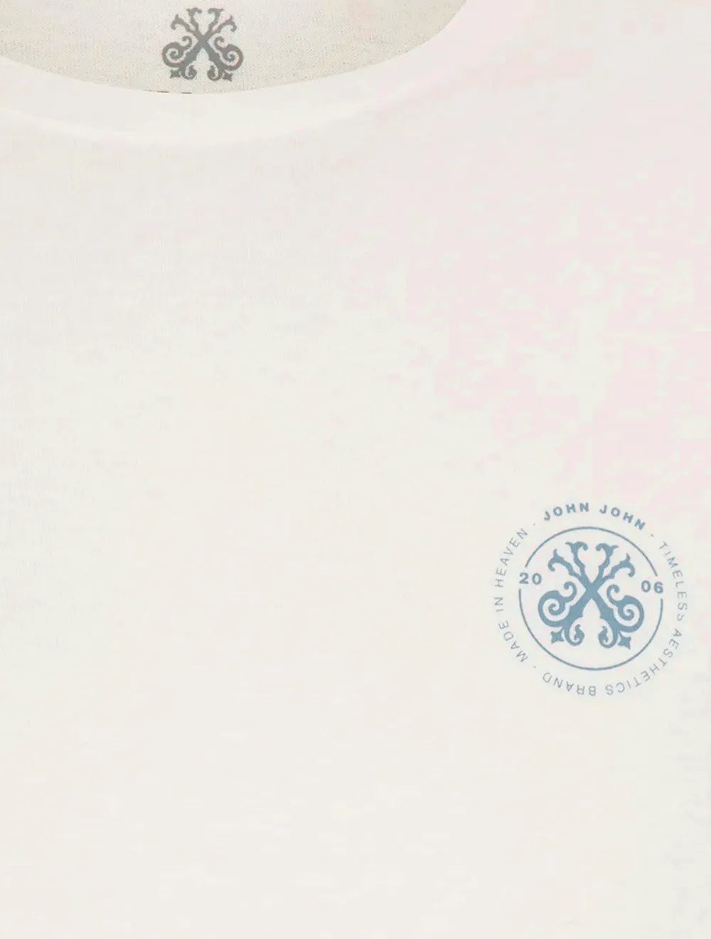Camiseta John John Masculina Regular Fit Brand Off White