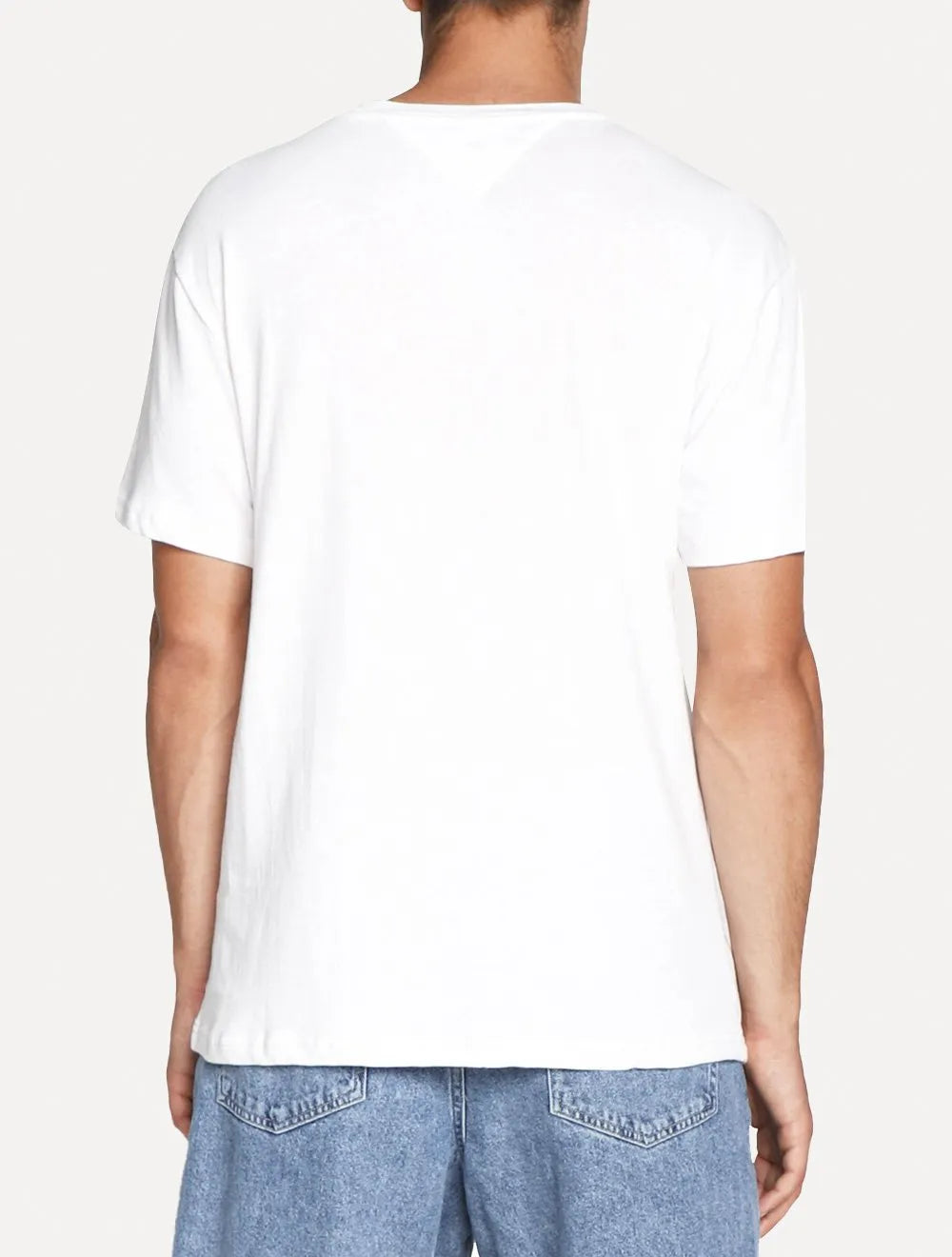 Camiseta Tommy Jeans Masculina Classic Twisted Logo Branca