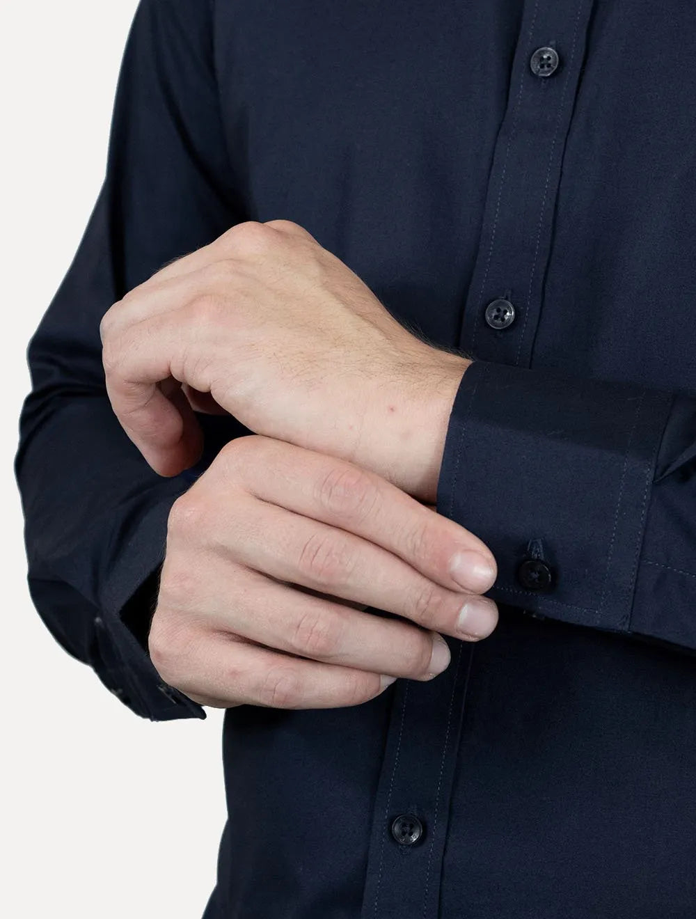 Camisa Colcci Masculina Slim Fit Básica Logo Azul Marinho