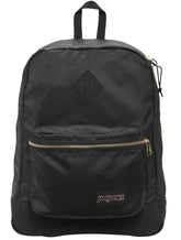 Mochila JanSport Super FX Black Gold Premium Poly Preta