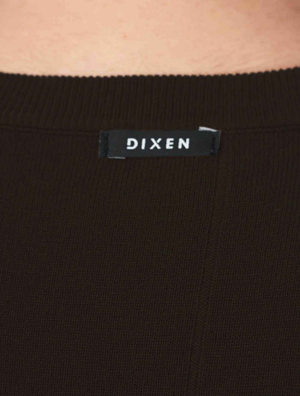 Camiseta Dixen Masculina Tricot Manga Curta Gola Careca Marrom
