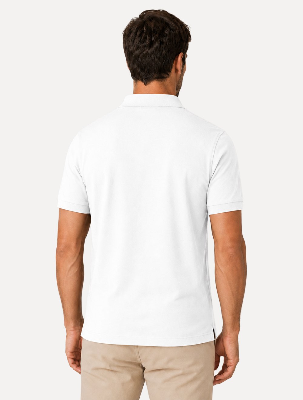Polo Individual Masculina Comfort Pima Soft Touch Branca