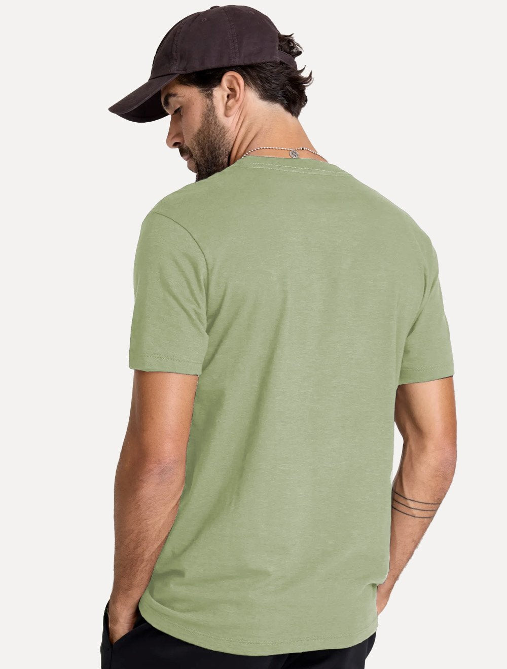 Camiseta John John Slim Fit Flame Verde Mescla