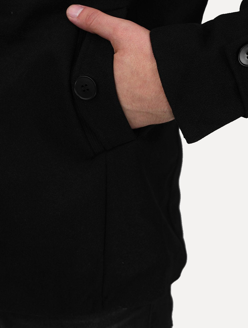 Casaco Dixen Blazer Gola Removível Preto