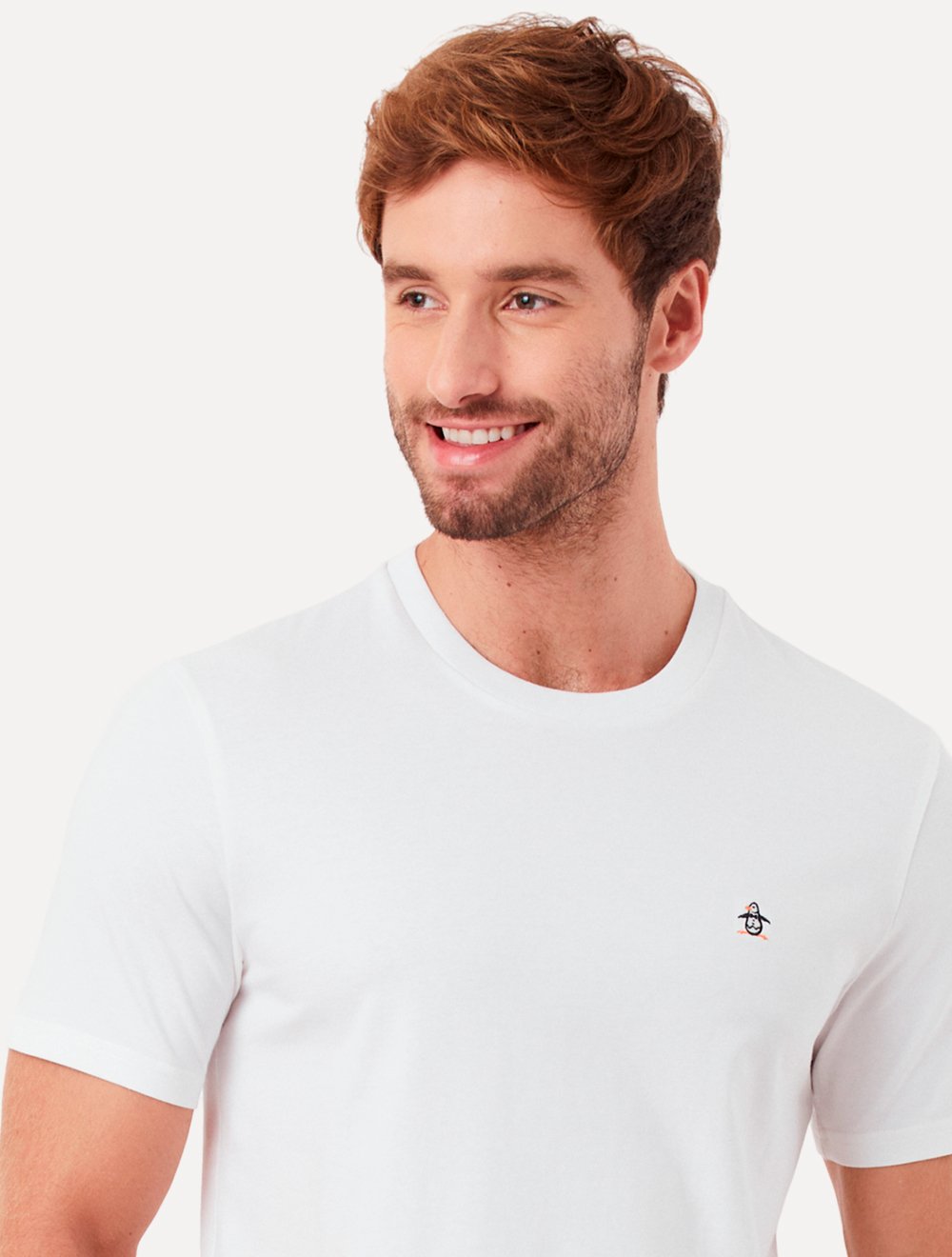Camiseta Original Penguin Masculina Regular Lisa Color Branca