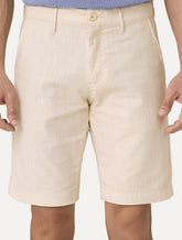 Bermuda Dudalina Masculina Slim Fit Textura Cáqui Claro