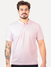 Polo Forum Masculina Piquet Basic Rosa Claro