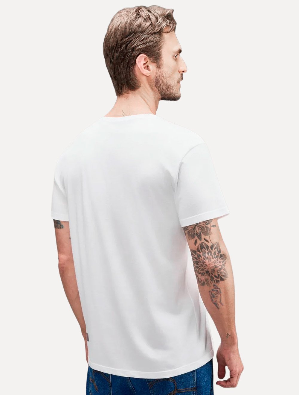 Camiseta Reserva Masculina SPFC Patch Minimalist Branca