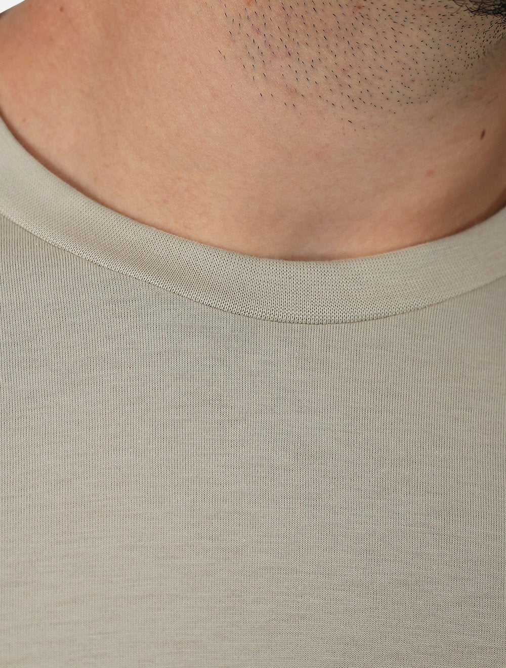 Camiseta K&J Black Masculina Slim Pima Cotton Premium Areia