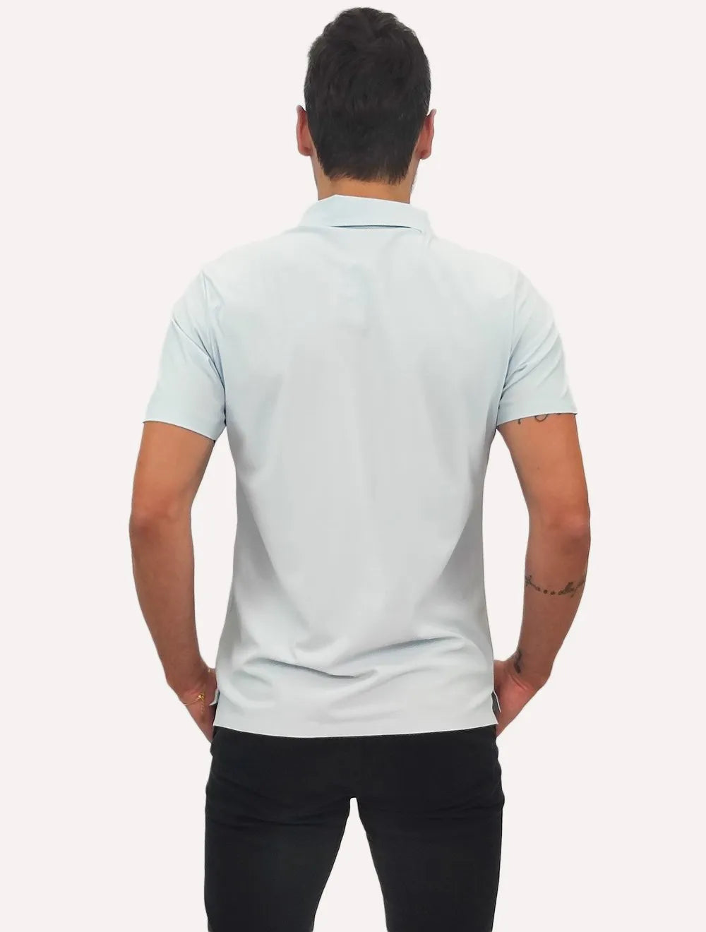 Polo Pacific Blue Masculina Basic Azul Claro
