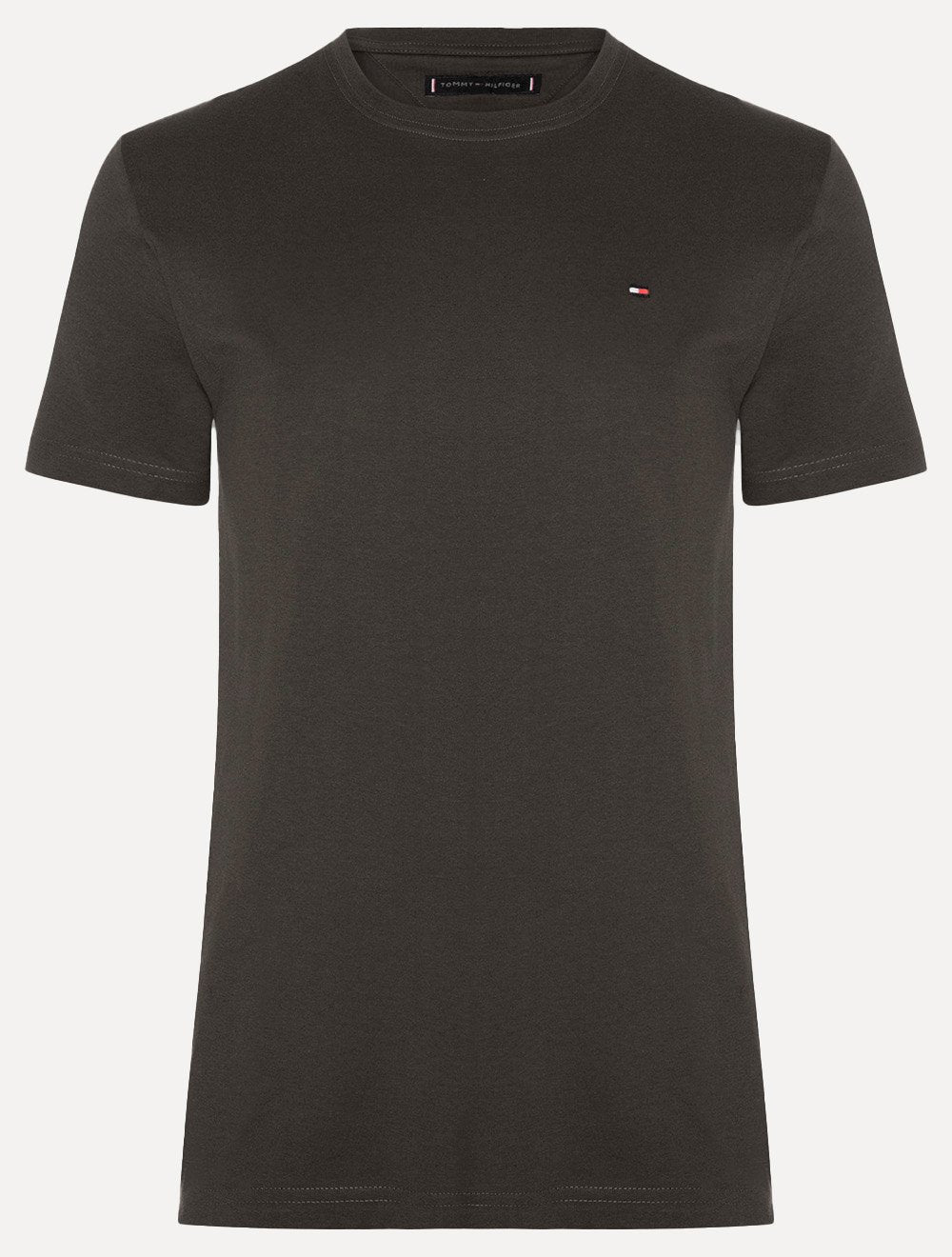 Camiseta Tommy Hilfiger Masculina Essential Cotton Marrom Escuro