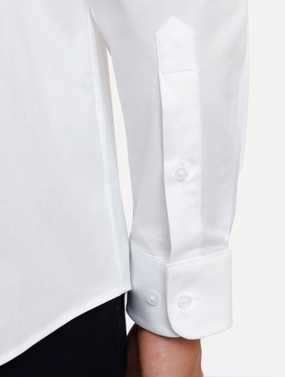 Camisa Aramis Masculina Regular Tricoline Liso Stretch Branca