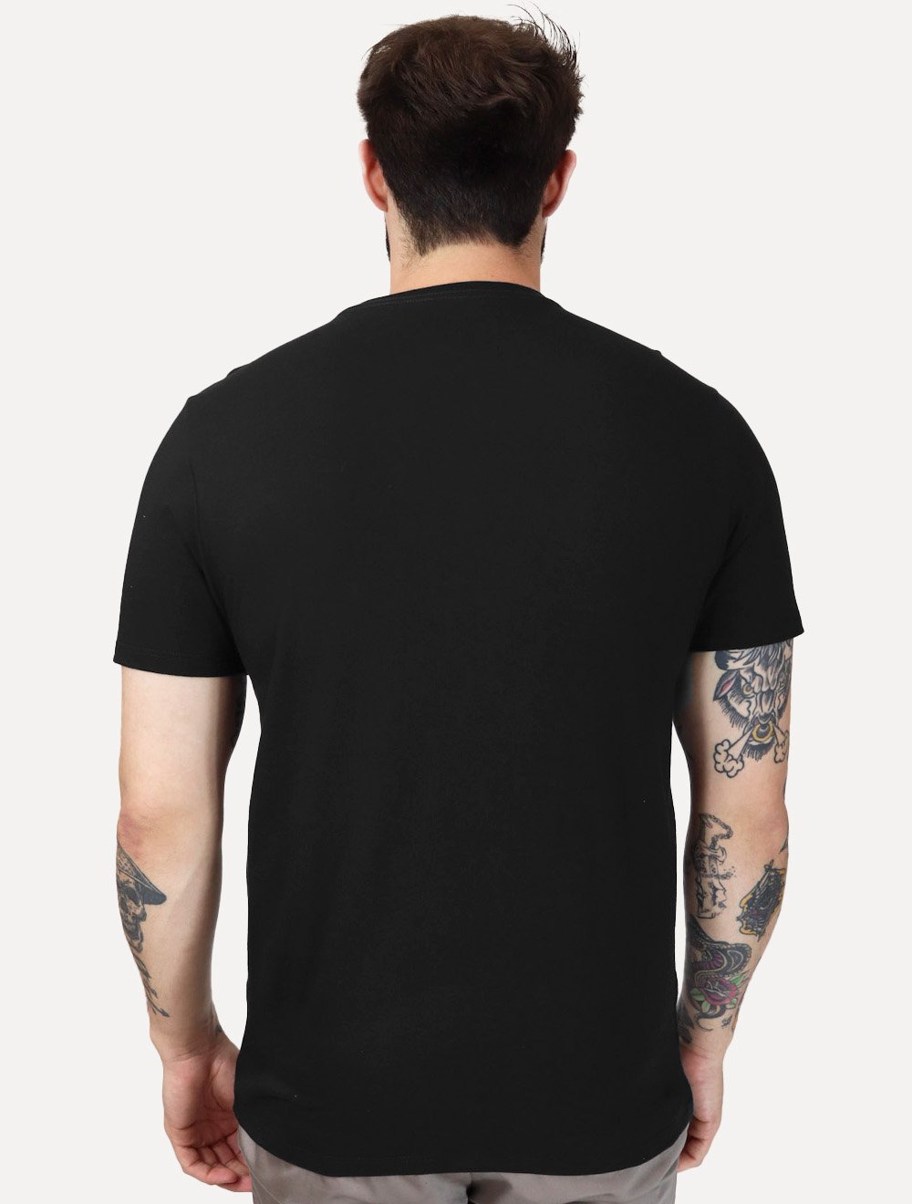 Camiseta Guess Masculina Los Angeles Embroidery Logo Preto