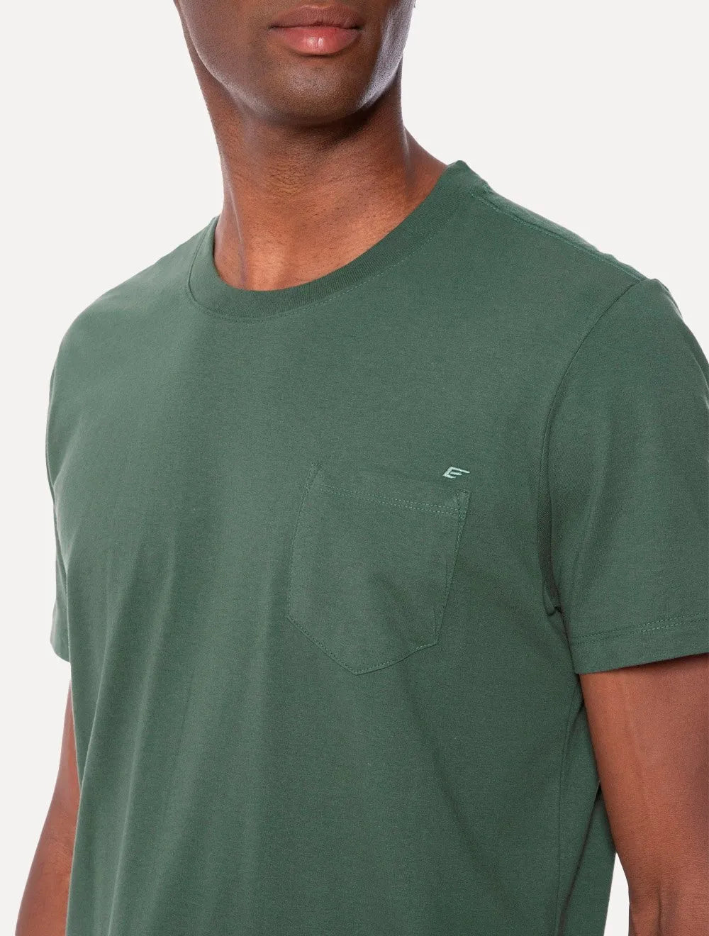 Camiseta Ellus Cotton Fine Easa Pocket Classic Verde Escuro