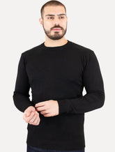 Suéter Dixen Masculino Crewneck Tricot Liso Preto