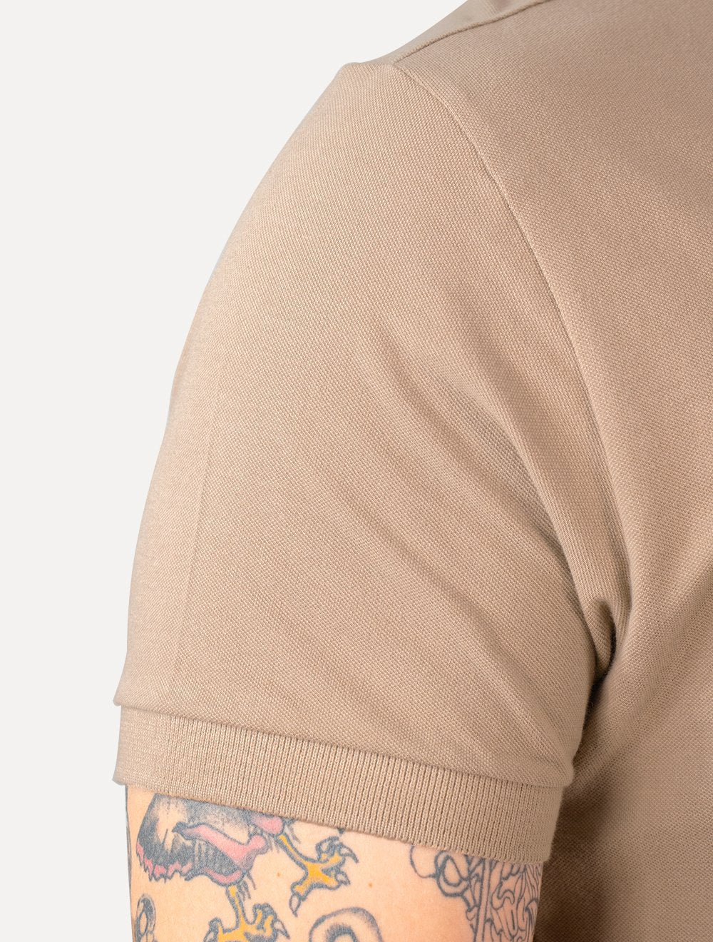 Polo Aramis Masculina Piquet Ziper All Khaki Cáqui