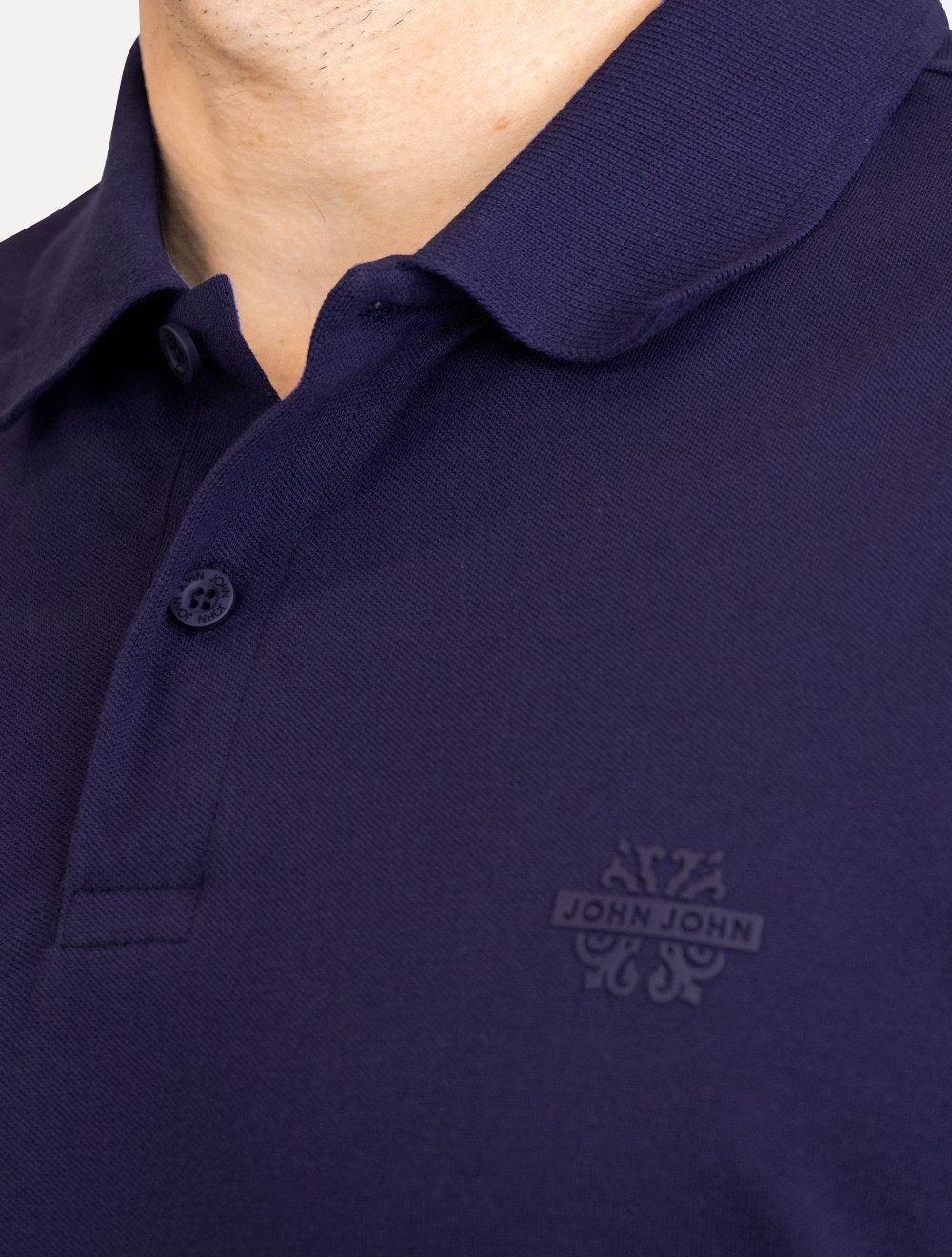 Polo John John Masculina Light Transfer Azul