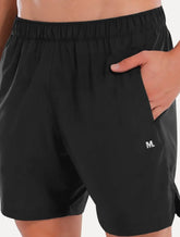 Short Mash Masculina Basico Recorte Fitness Preto