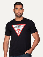 Camiseta Guess Masculina Grunge Logo Print Preta