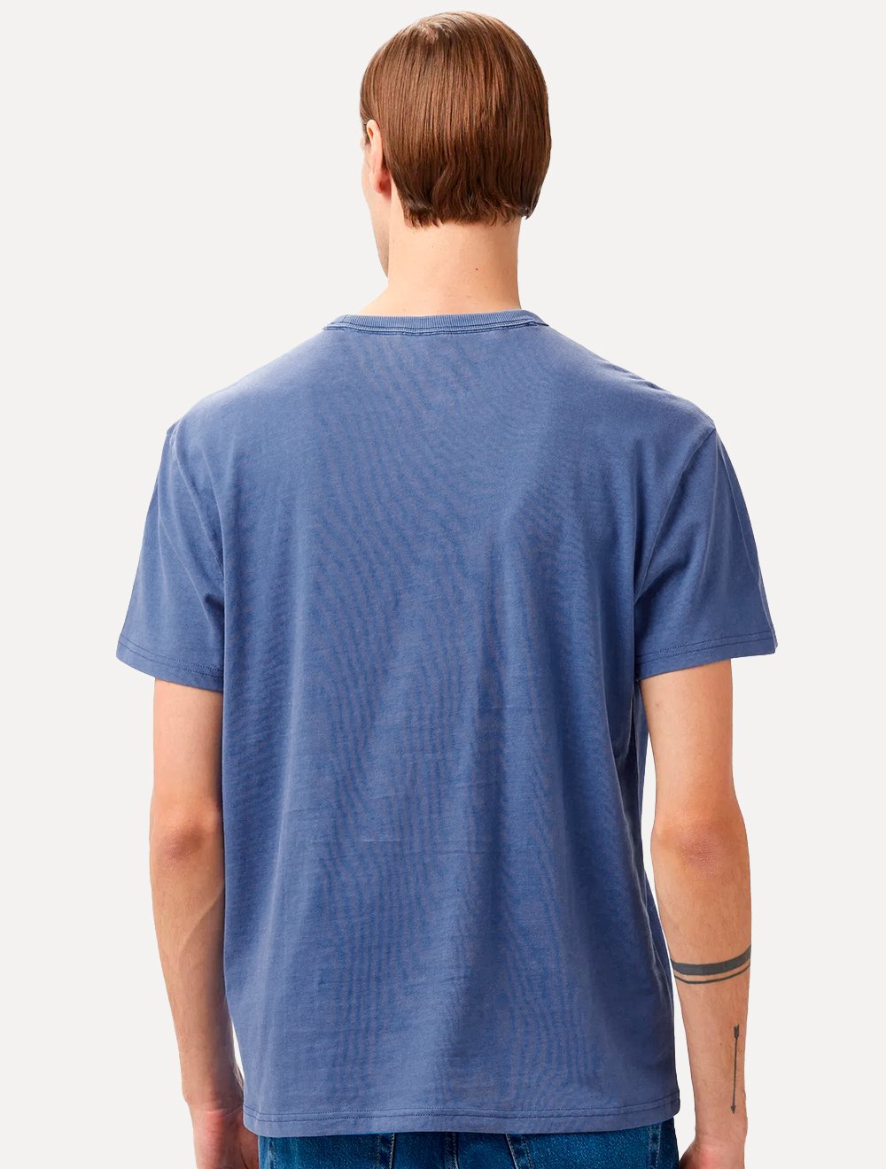 Camiseta Tommy Jeans Masculina Regular Logo Varsity Washed Azul Royal