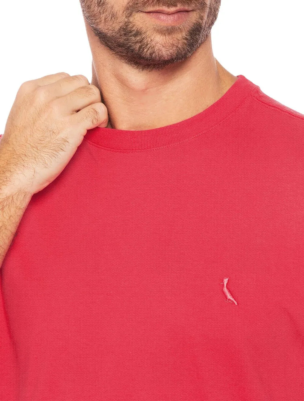 Camiseta Reserva Masculina Piquet Regular Pima Cotton Rosa