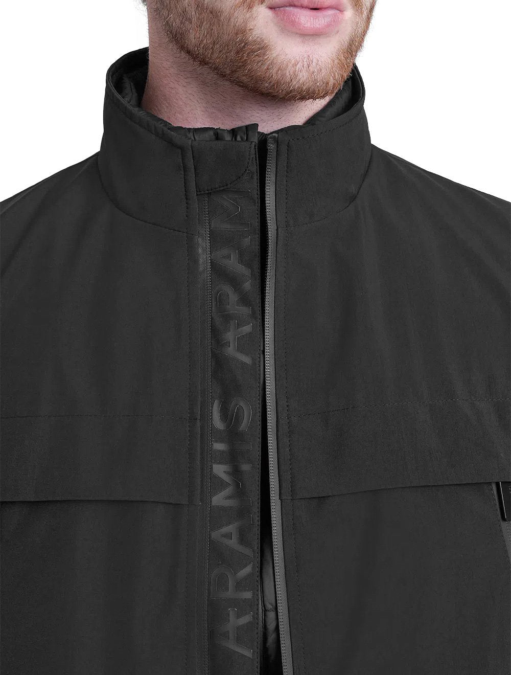 Jaqueta Aramis Masculina Nylon Bomber 3 IN 1 Liquid Repeller Preta