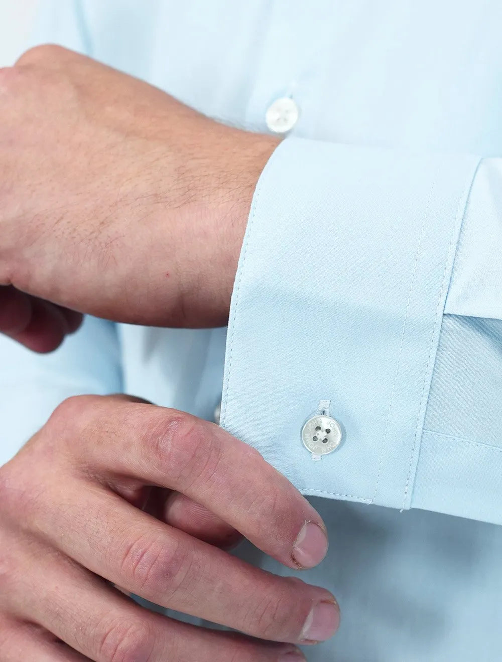 Camisa John John Masculina Slim Fit Light Azul Claro