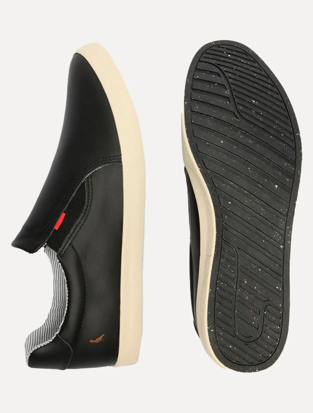 Tênis Reserva Masculino Slip On Lapa Couro Preto