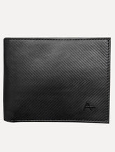 Carteira Aramis Masculina Couro Chevron Preta