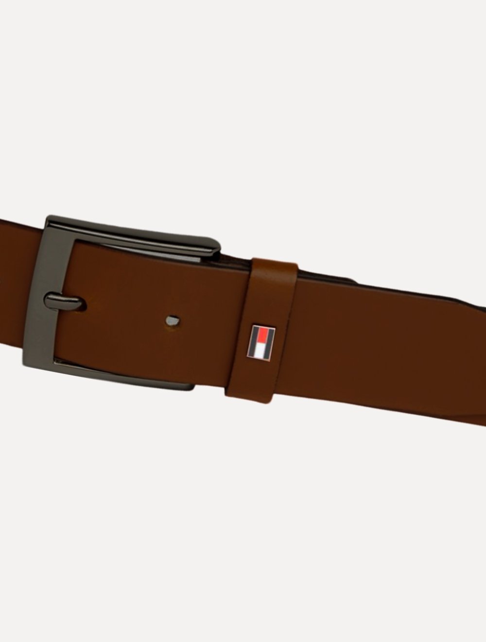 Cinto Tommy Hilfiger Masculino Couro Adan Leather Marrom