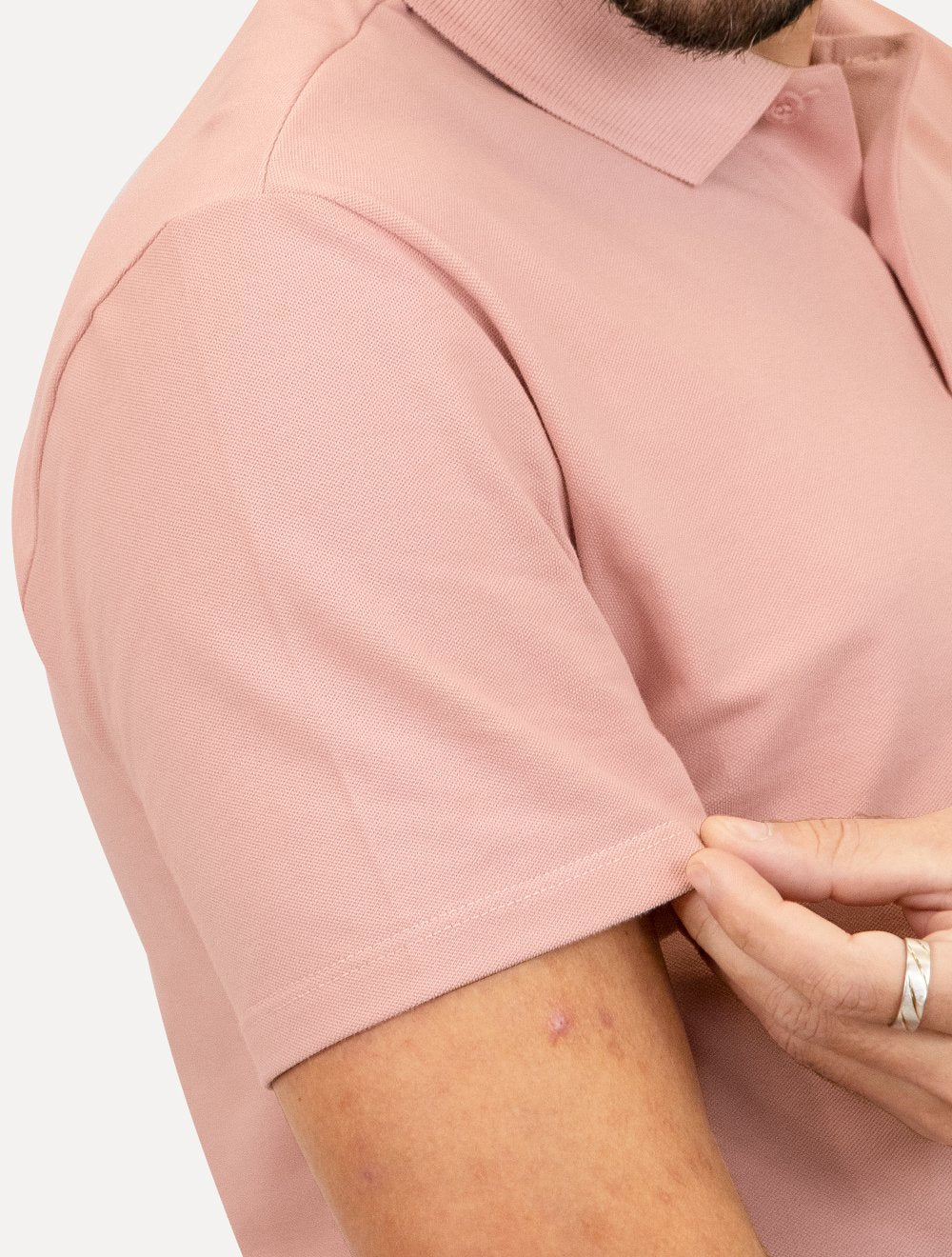 Polo John John Masculina Light Transfer Rosa