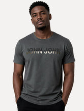 Camiseta John John Masculina Regular Fit Flow Cinza Escuro