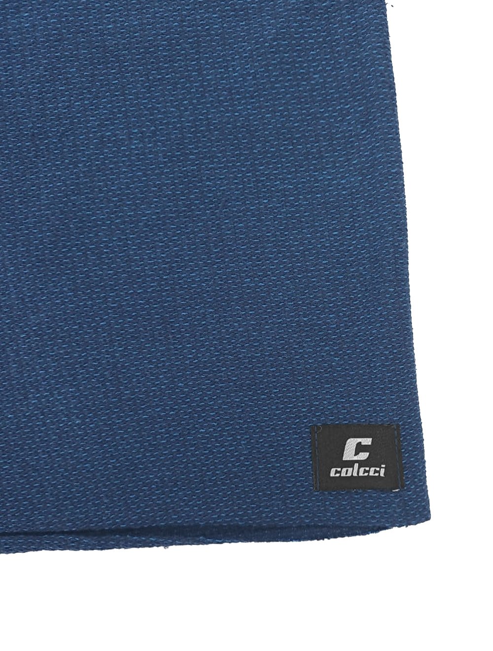 Moletom Colcci Crewneck Texture Refile Azul Marinho Mescla