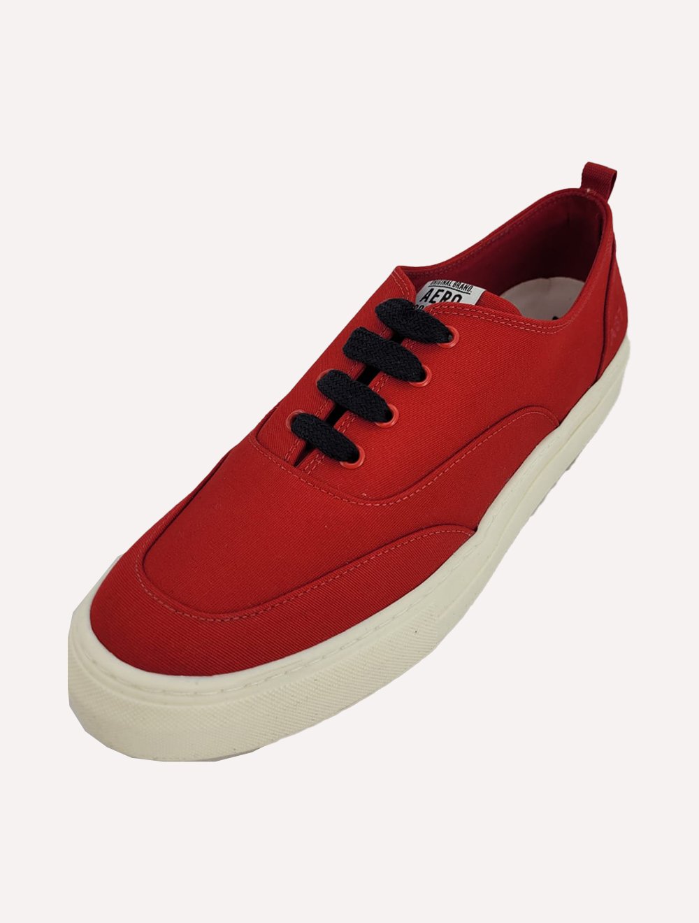 Tênis Aeropostale Masculino Casual Lona Baixo A87 Bordado Vermelho