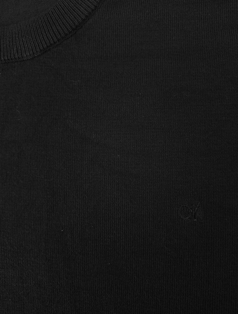 Suéter Calvin Klein Masculino Tricot Crewneck CK Logo Preto