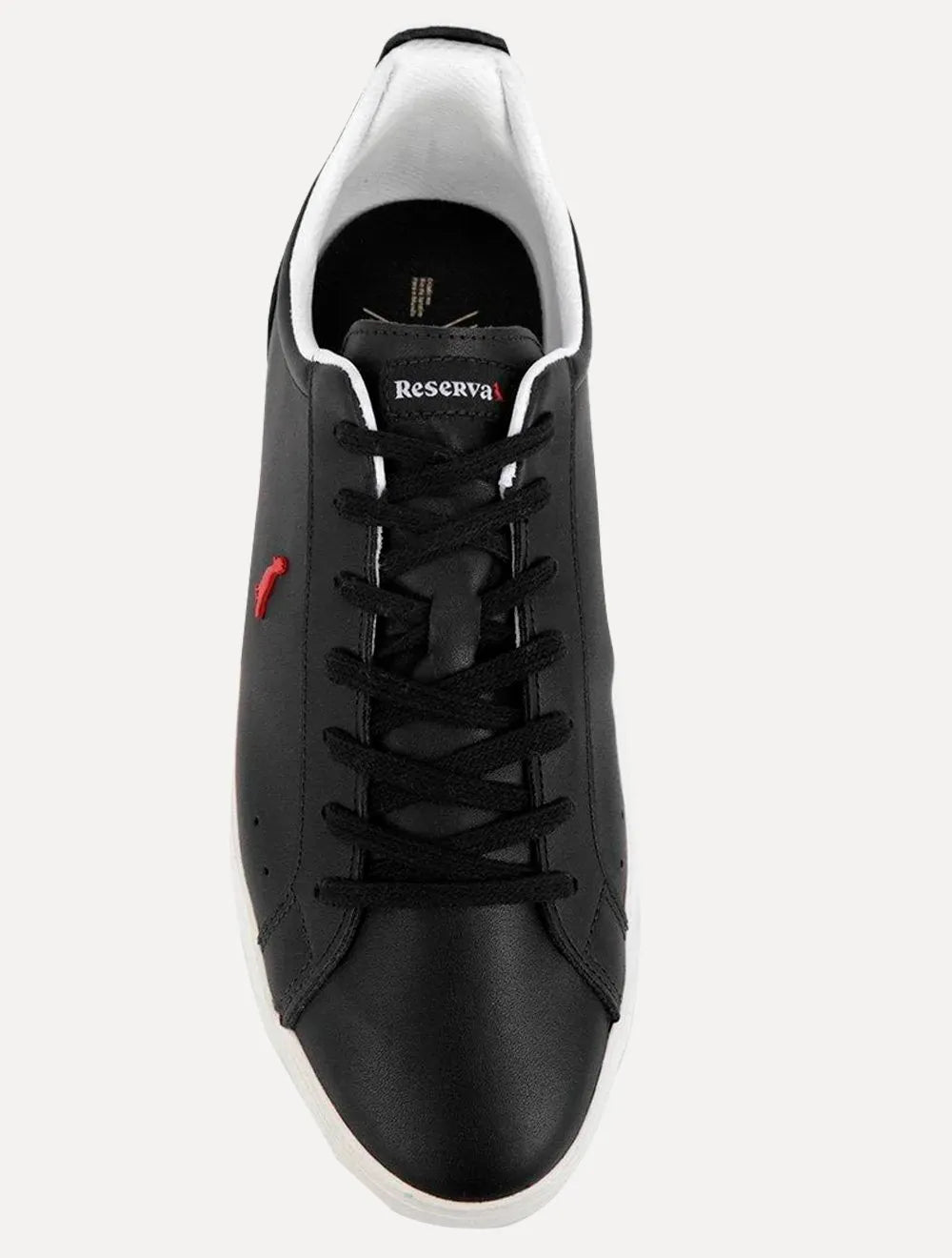 Tênis Reserva Masculino Couro Casual Pica-Pau Preto